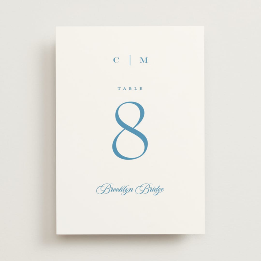 "Gwenyth" - Table Numbers in Neptune by Kristie Kern - Front
