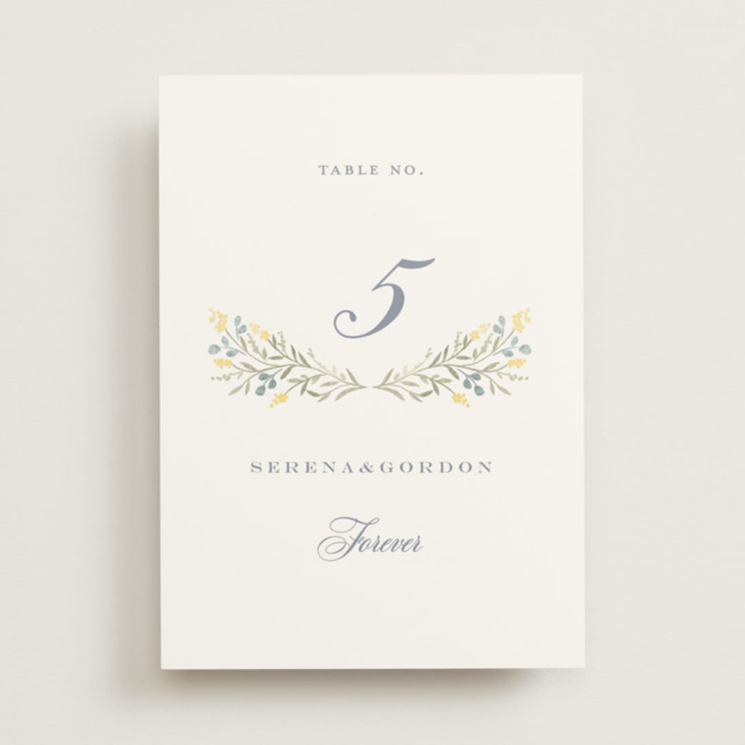 "Monogrammed" - Table Numbers in Spring by Petra Kern - Front