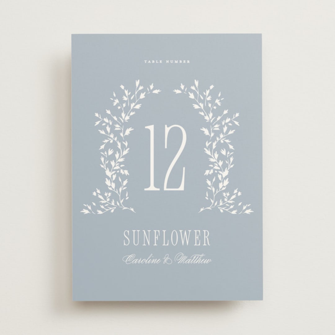 "Hartford" - Table Numbers in Powder by Erin L. Wilson - Front