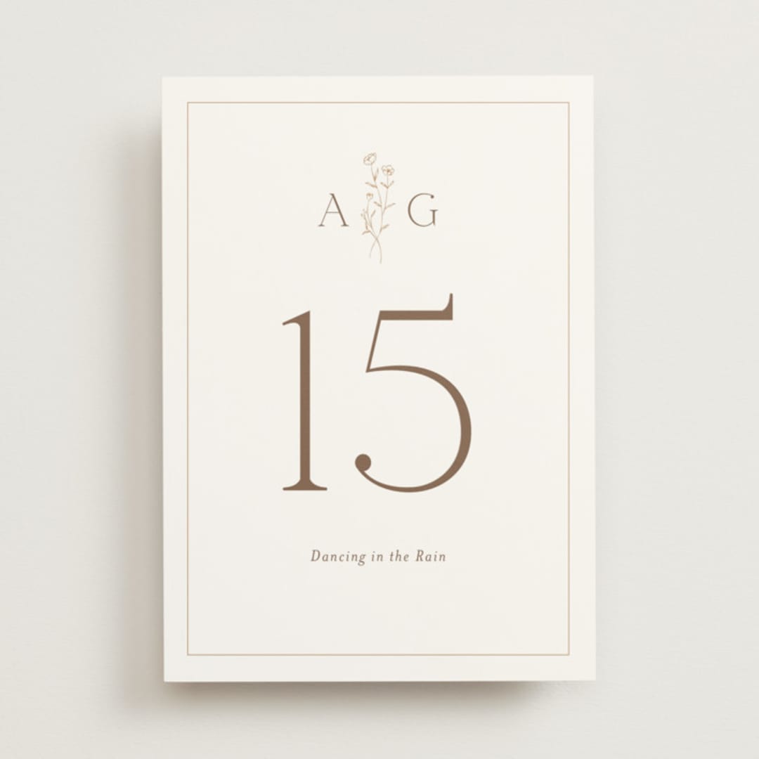 "kouignette" - Table Numbers in Chiffon by chocomocacino - Front