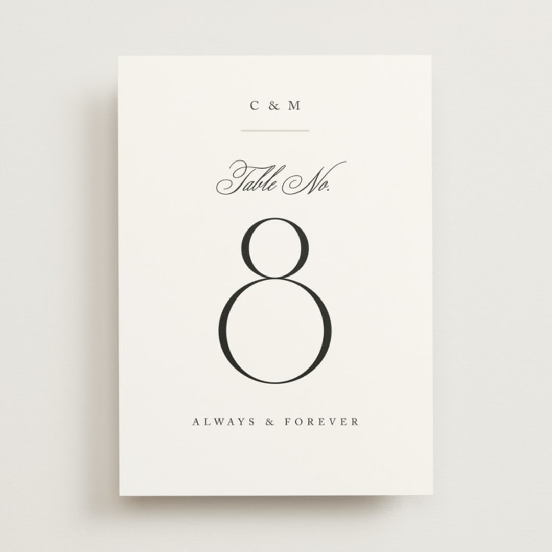 "Conley" - Table Numbers in Leaf by Kristie Kern - Front