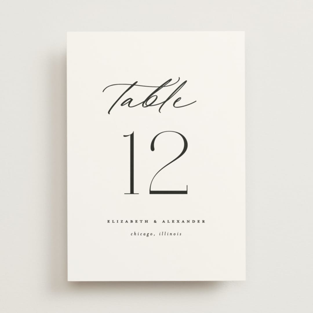 "Grande" - Table Numbers in Cotton by Carolyn Nicks - Front