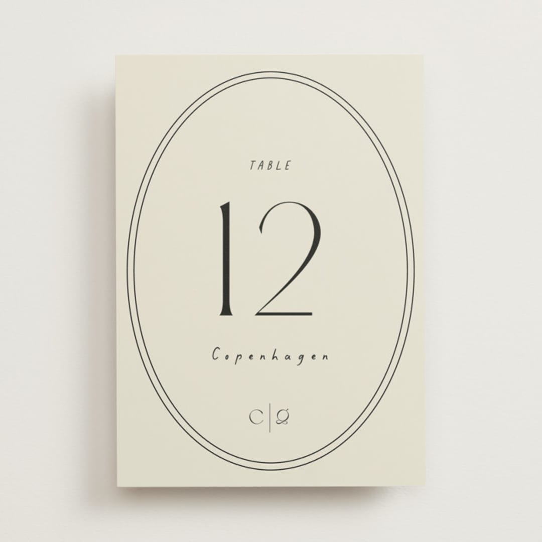 "la graine" - Table Numbers in Onyx by Alaina Cherup - Front