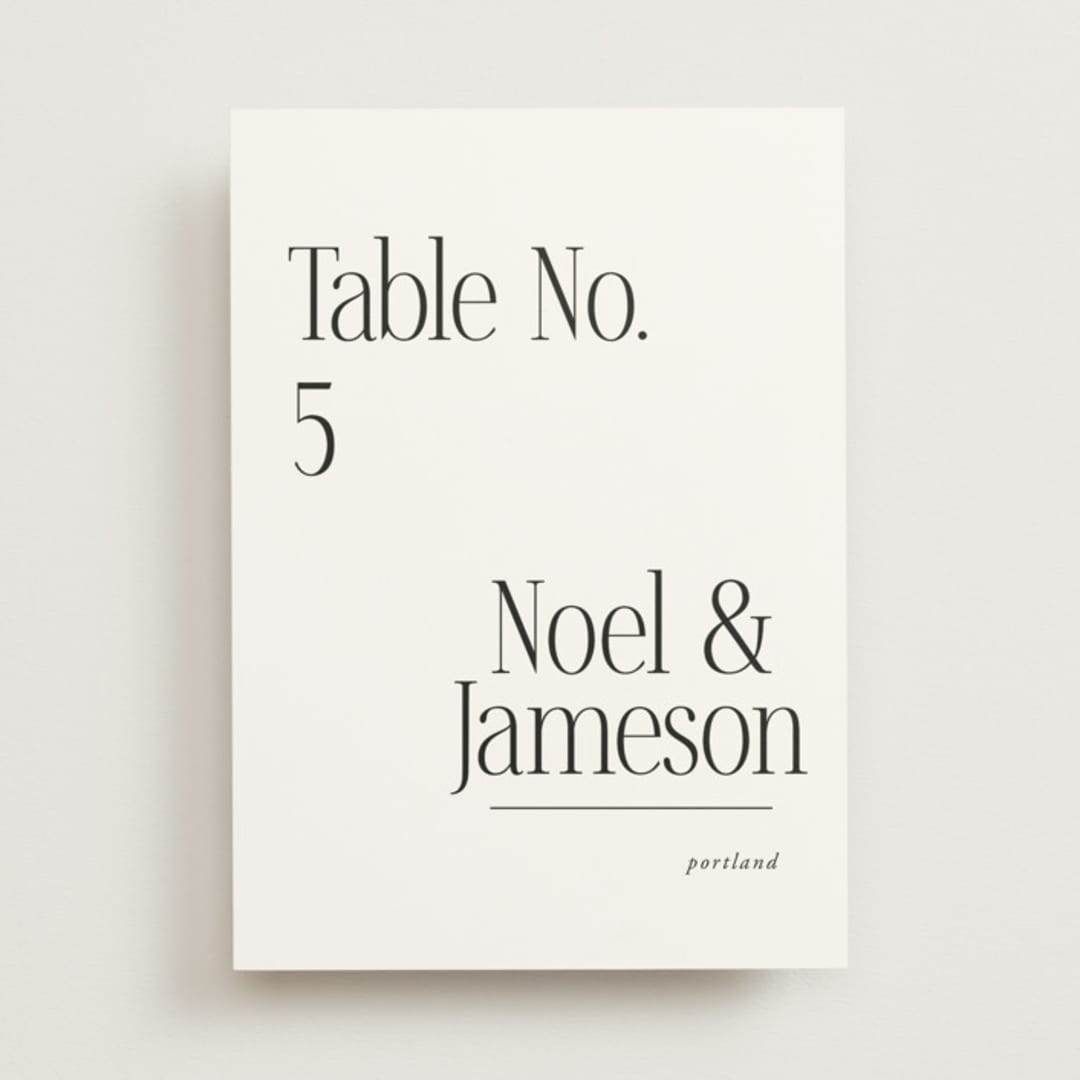 "Modern Space" - Table Numbers in Cloud by Ashlee Townsend - Front