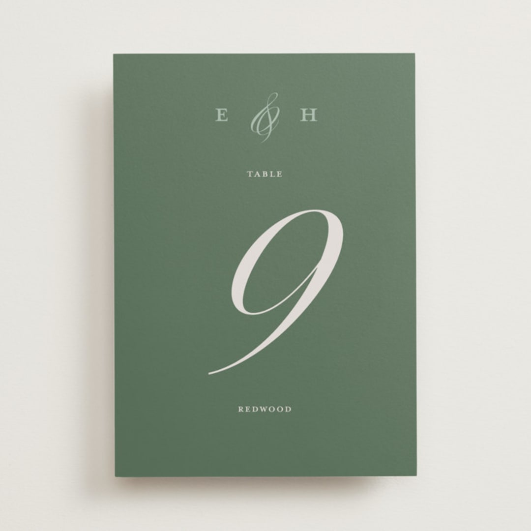 "Enchanted" - Table Numbers in Garden by Alston Foster - Front
