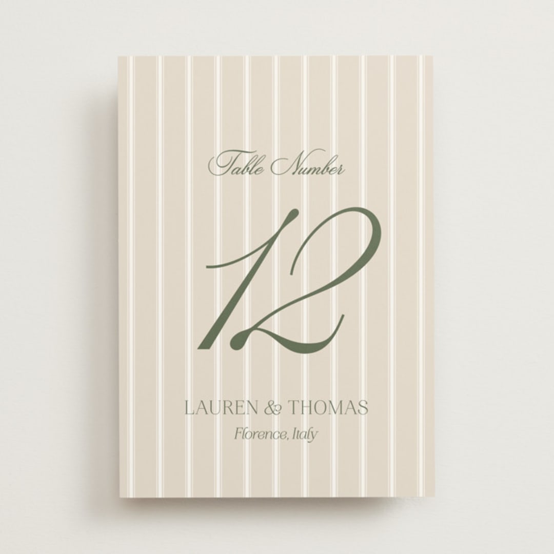 "Summer Fields" - Table Numbers in Petal by Lisa Joanna Harrison - Front