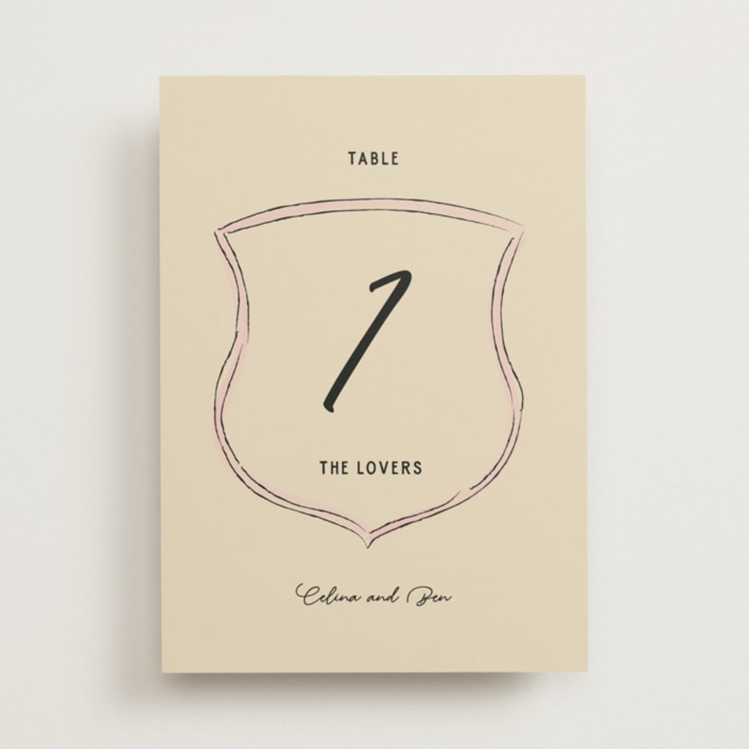 "Modern Fairy Tale" - Table Numbers in Linen by Helena Vitto - Front