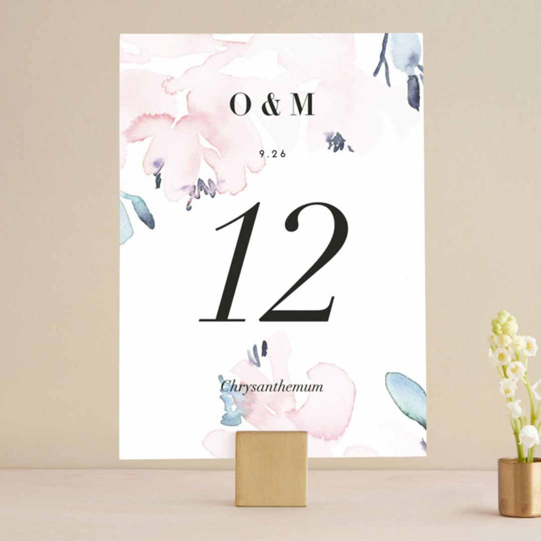 "Florista Modernista" - Table Numbers in Azalea by Petra Kern - Front
