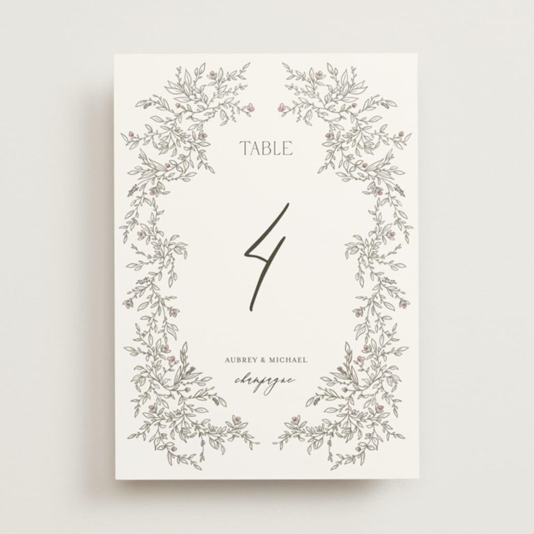 "Cottonwood" - Table Numbers in Ravello by Anne Ciotola - Front