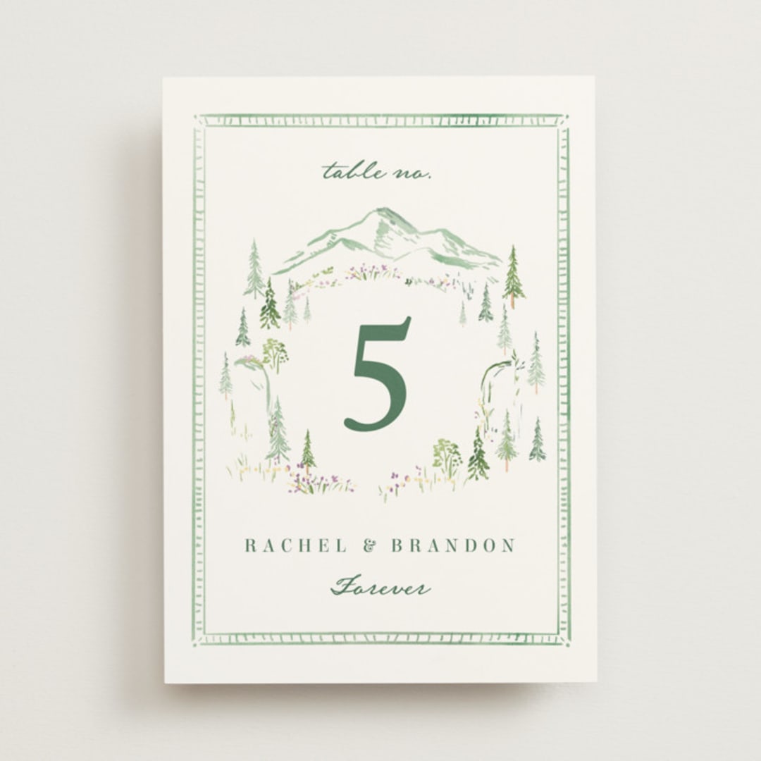 "Plain Air" - Table Numbers in Meadow by Petra Kern - Front