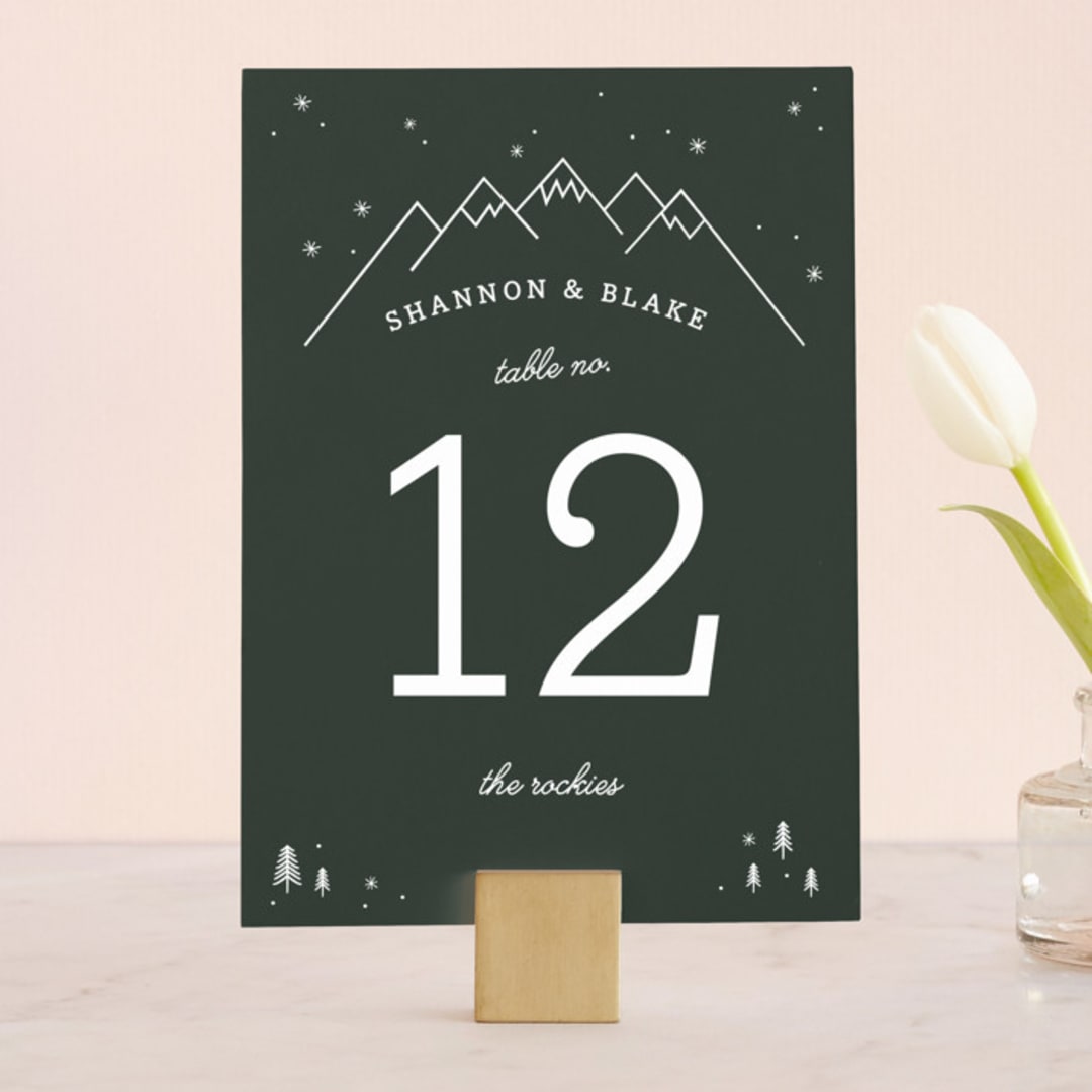 "Adventurous" - Table Numbers in Forest by Sarah Brown - Front