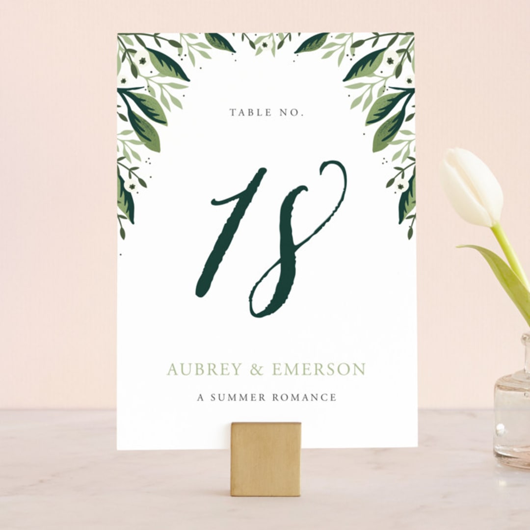 "Paradise" - Table Numbers in Forest by Oma N. Ramkhelawan - Front