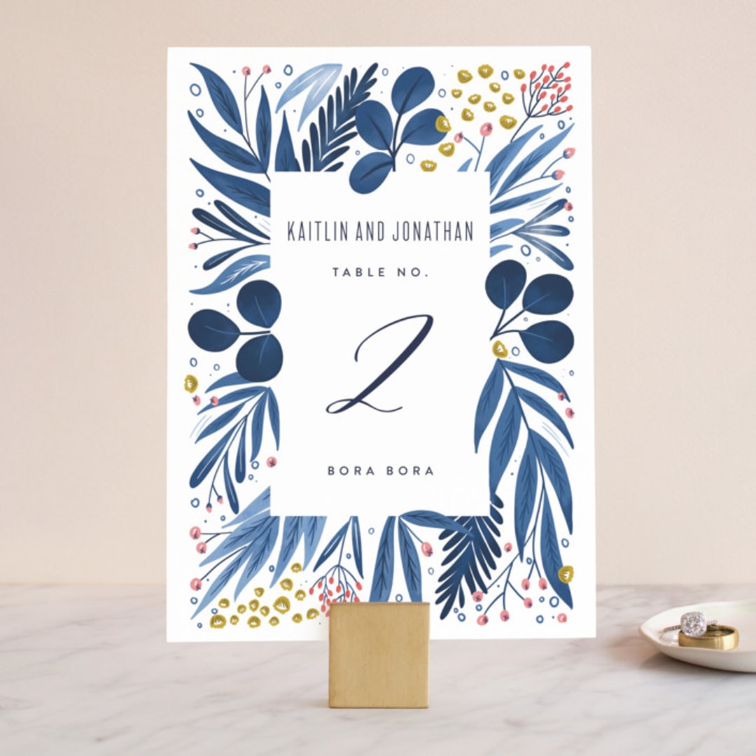 "Paradise" - Table Numbers in Seaside by Joanna Griffin - Front