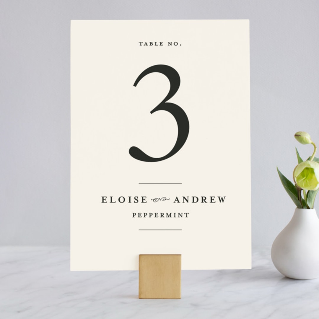 "a grand day" - Table Numbers in Vanilla by Lea Delaveris - Front