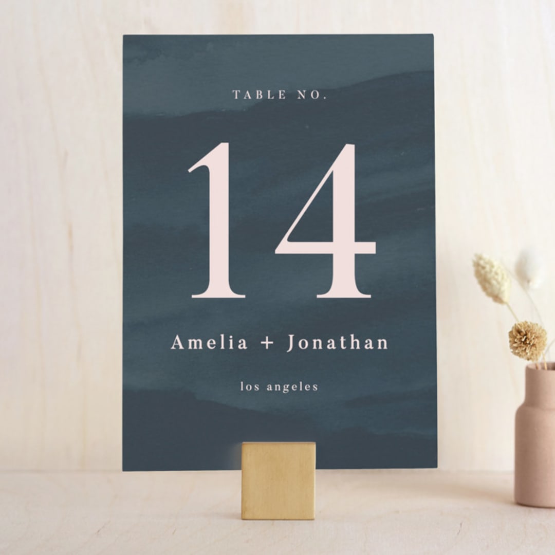 "ridge" - Table Numbers in Dusk by Krissy Bengtson - Front