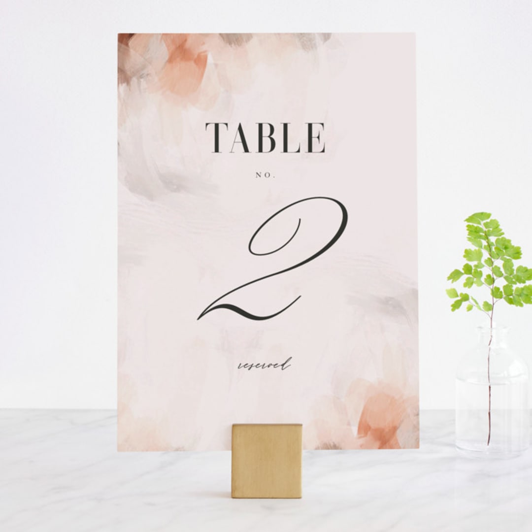 "Romantic" - Table Numbers in Earth by Lori Wemple - Front
