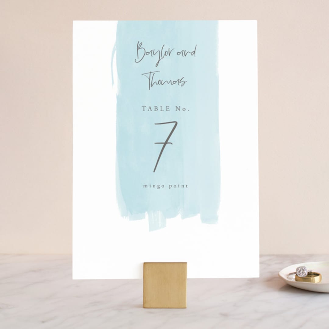 "So Delightful" - Table Numbers in Sky by Erika Firm - Front