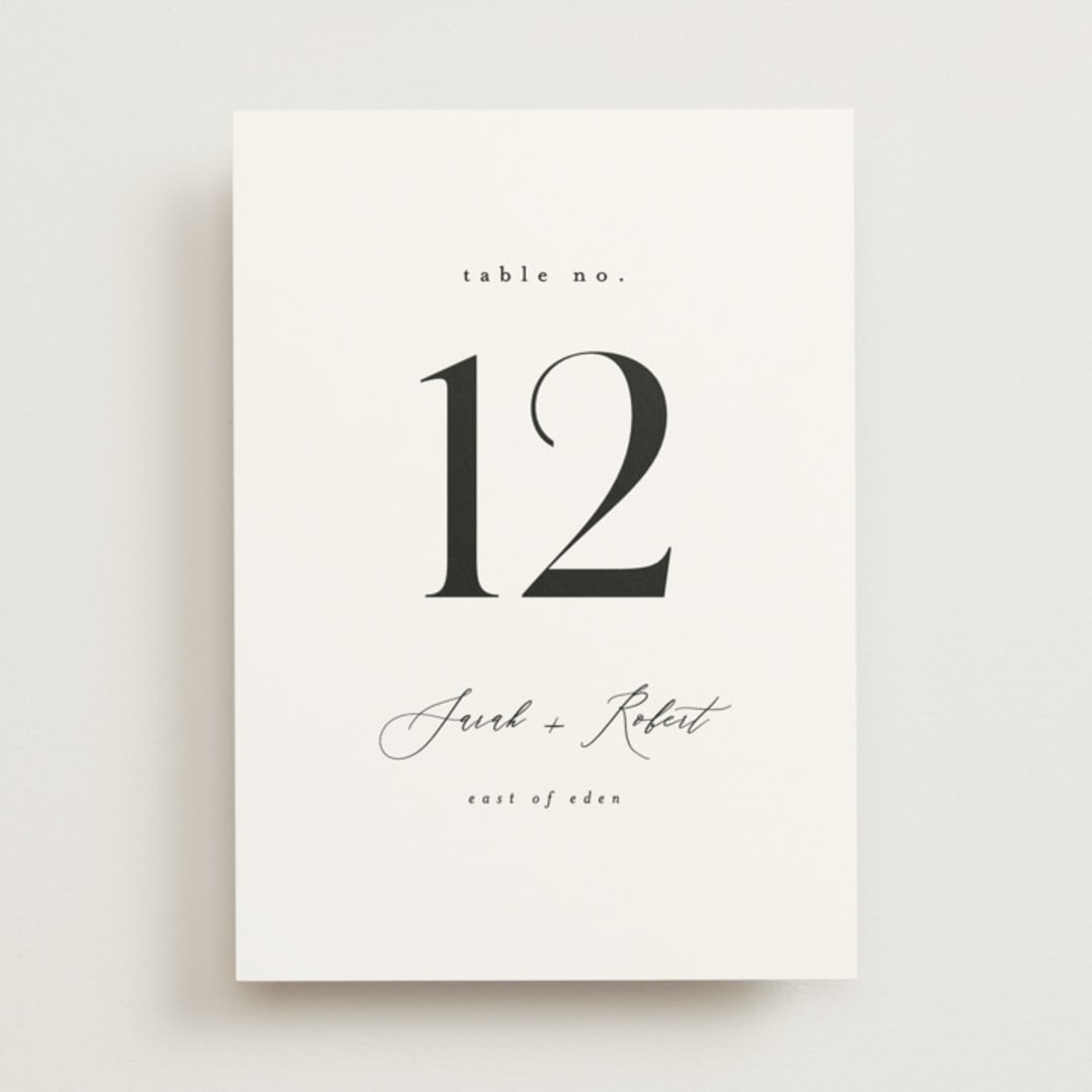 "Corison" - Table Numbers in Classic by Kelly Schmidt - Front