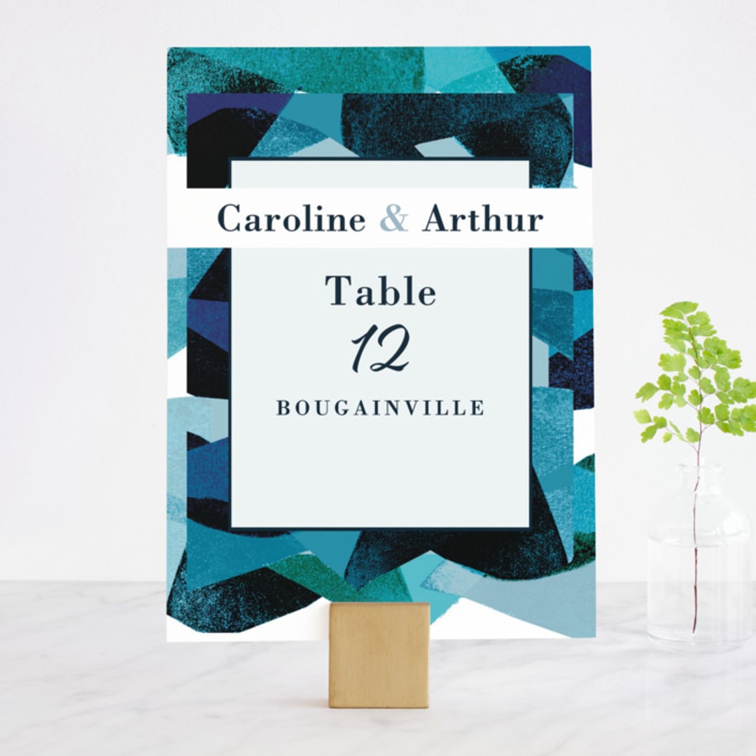 "Drops" - Table Numbers in Sea by Bethania Lima - Front