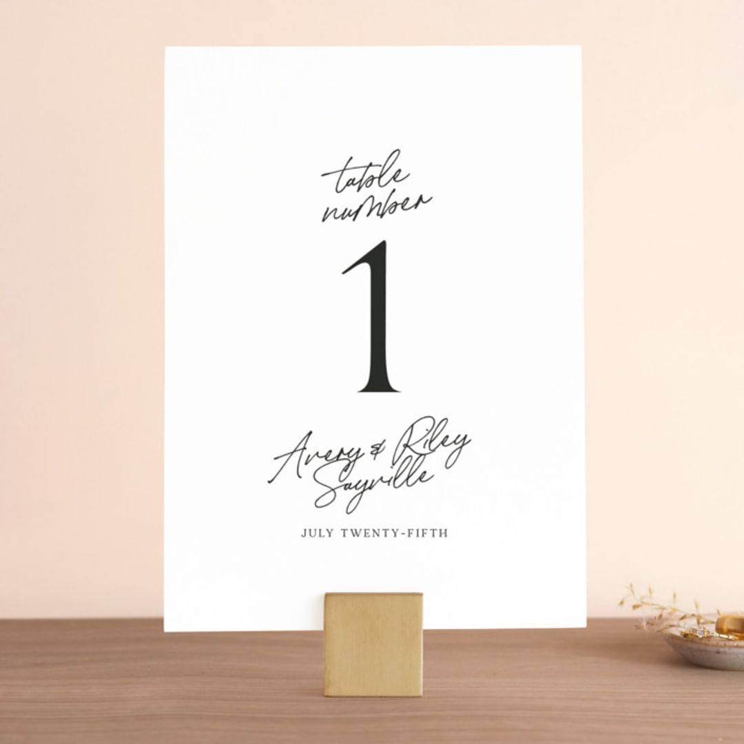 "Composure" - Table Numbers in Tuxedo by Jackie Mangiolino - Front