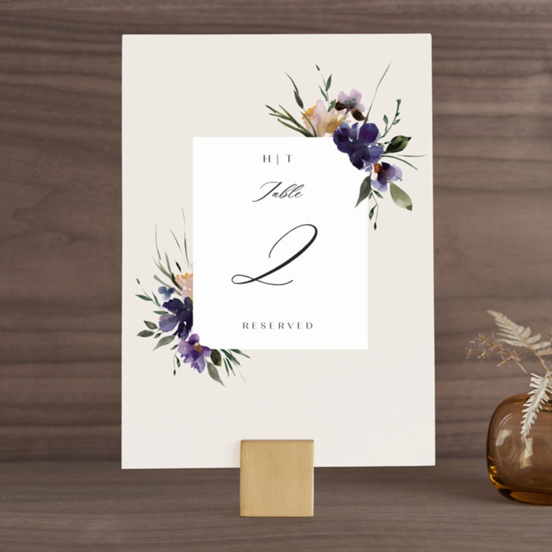 "ivi" - Table Numbers in Ivory by Lori Wemple - Front