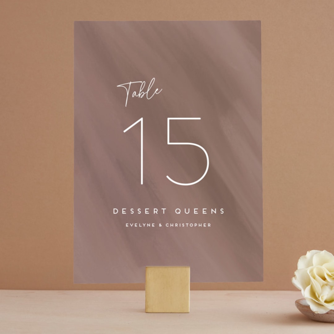 "hazelnut" - Table Numbers in Fawn by chocomocacino - Front