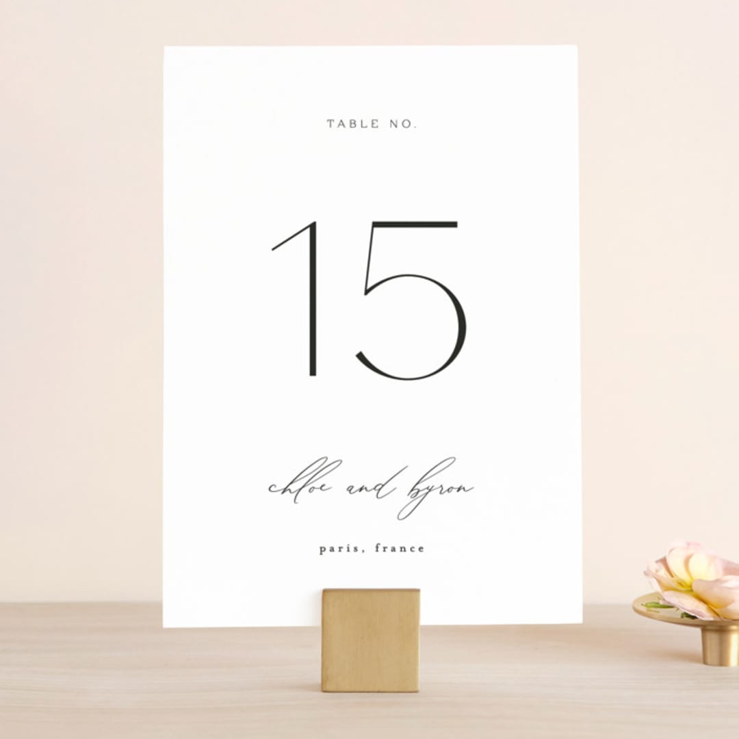 "chloe " - Table Numbers in Silk by Kelly Schmidt - Front