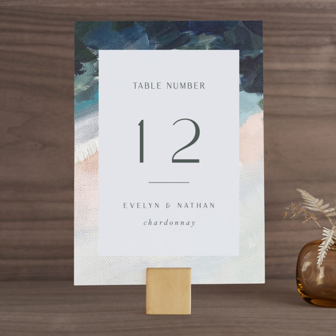 "Evelyn" - Table Numbers in Capri by Nicole Walsh - Front