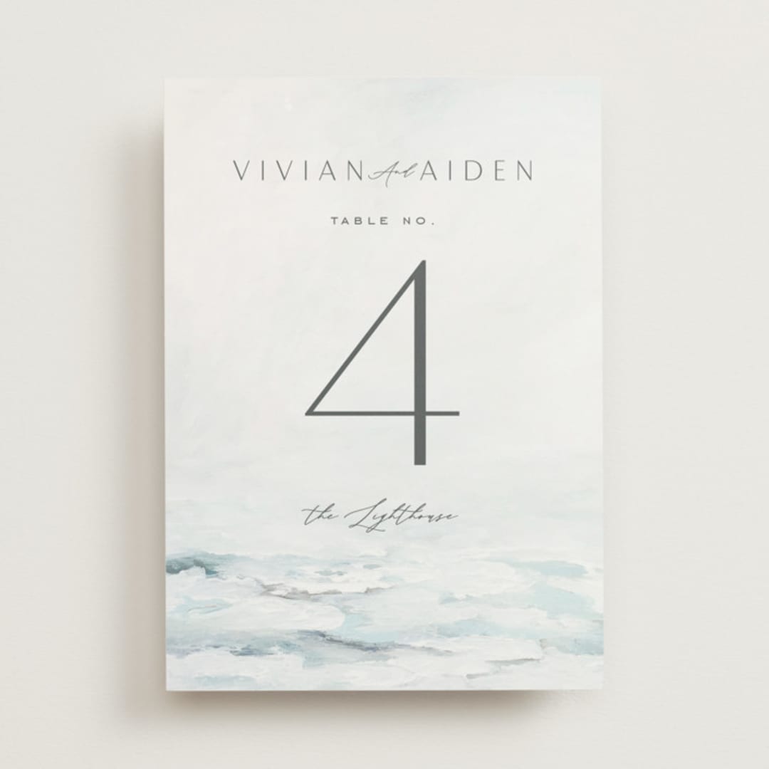 "At Sea" - Table Numbers in Sky by Nicoletta Savod - Front