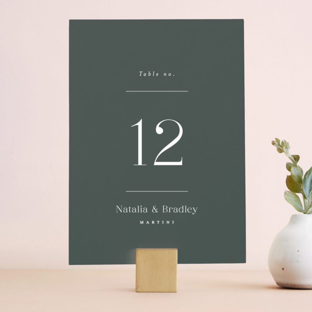 "Swanky" - Table Numbers in Forest by Carolyn Nicks - Front