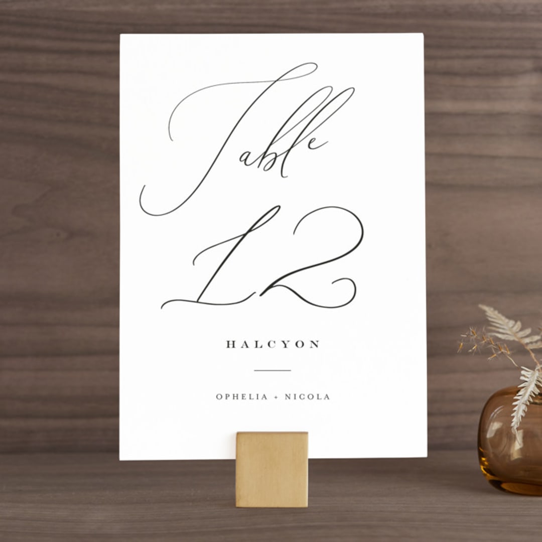 "Us" - Table Numbers in Tuxedo by Leah Bisch - Front