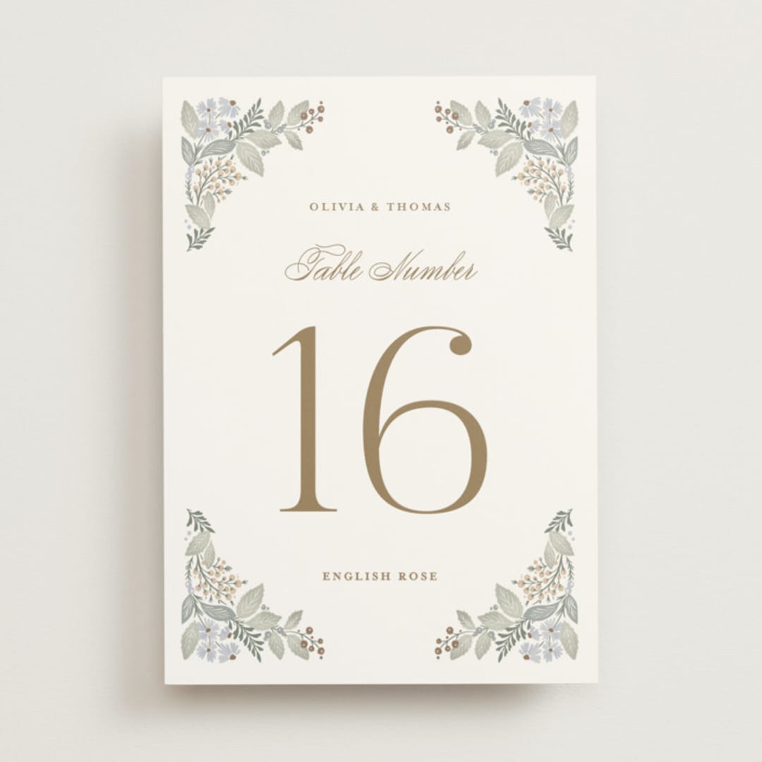 "Wild Flora" - Table Numbers in Meadow by Kristen Smith - Front