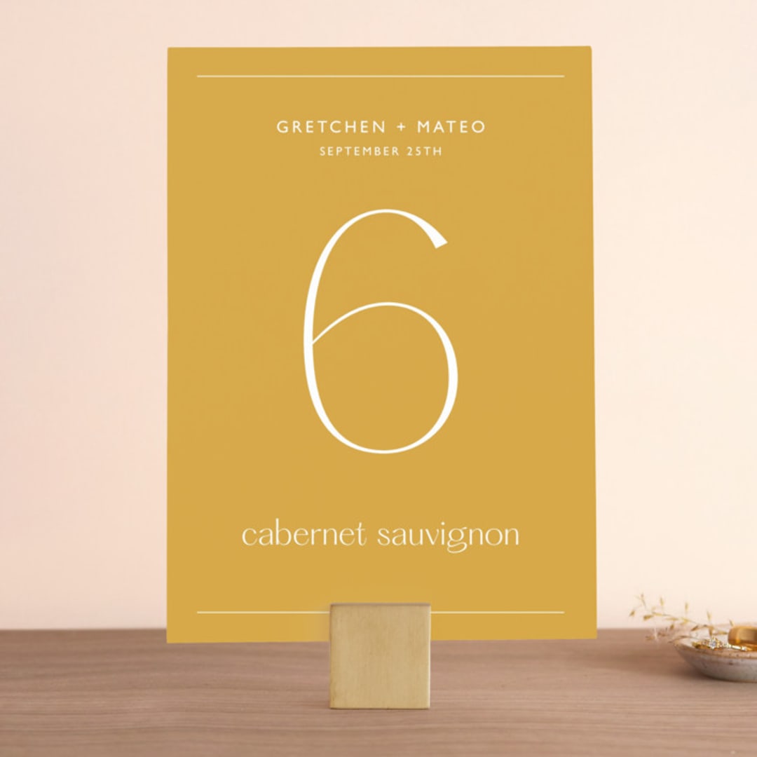 "goldfinch" - Table Numbers in Sunshine by Lindsay Stetson Thompson - Front
