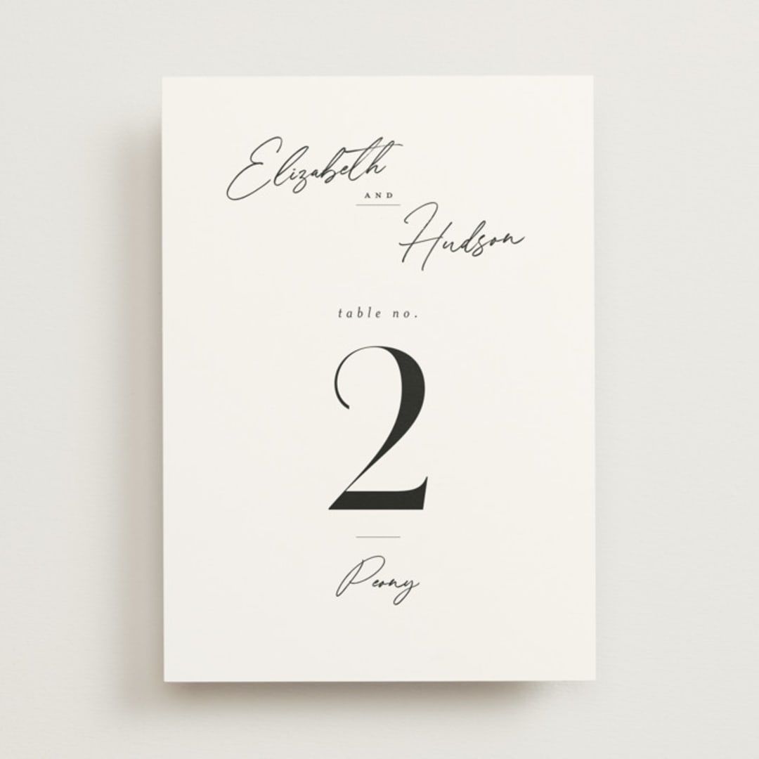 "Macaron" - Table Numbers in Snow by Nicoletta Savod - Front