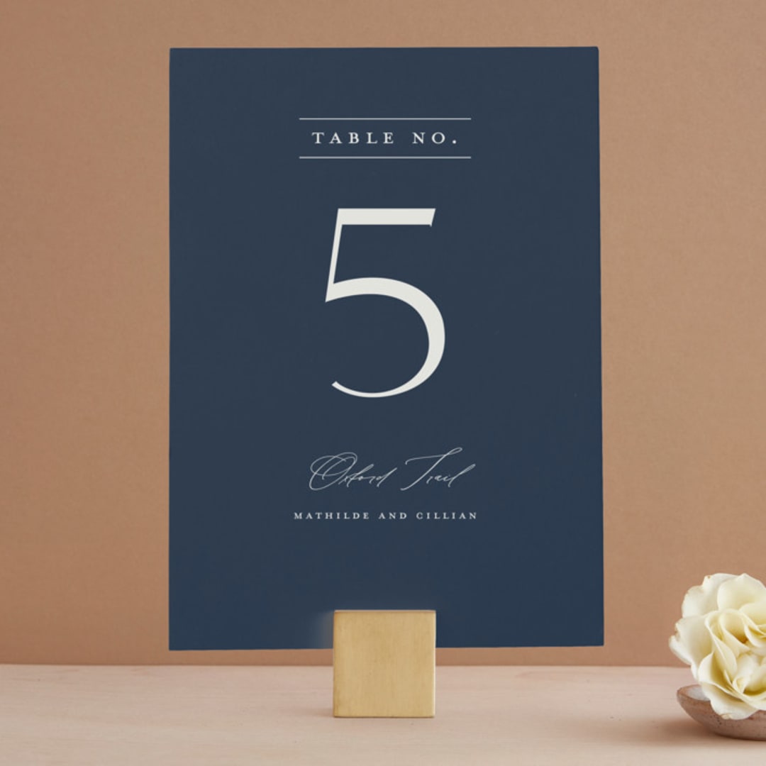 "Georgetown" - Table Numbers in Oxford by Stacey Meacham - Front