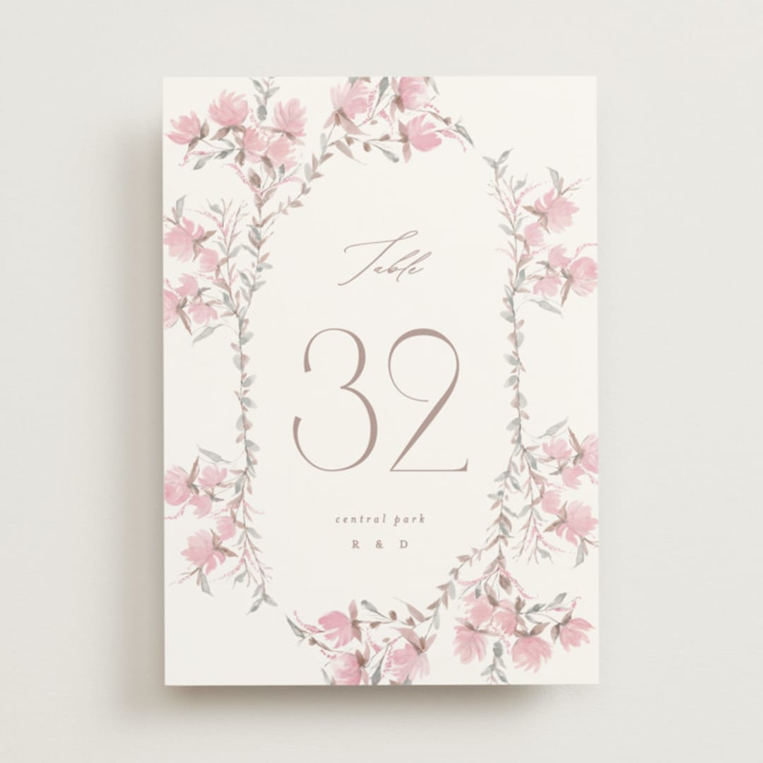 "butter blossoms" - Table Numbers in Posie by Phrosné Barwood - Front