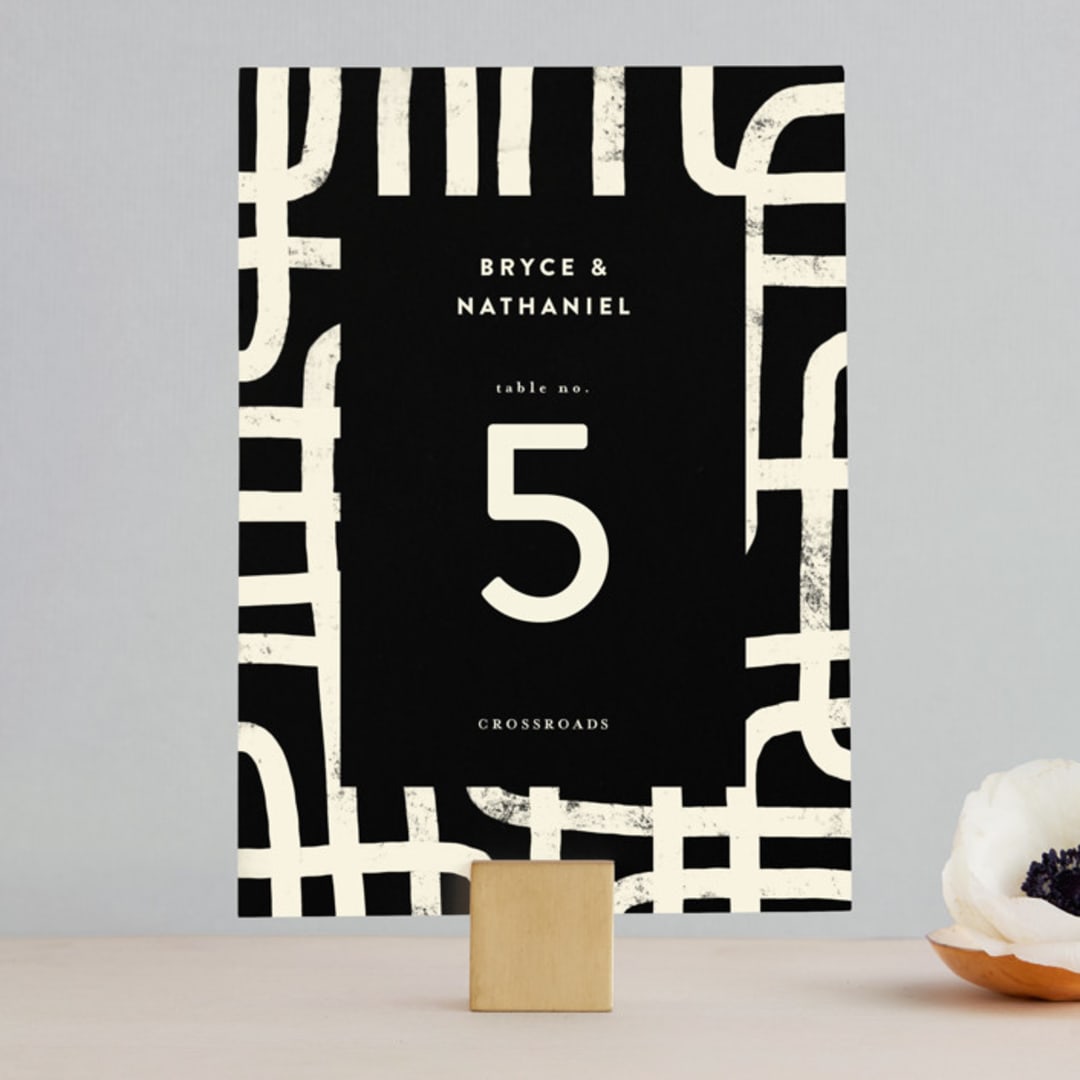 "Crossroads" - Table Numbers in Ink by Iveta Angelova - Front