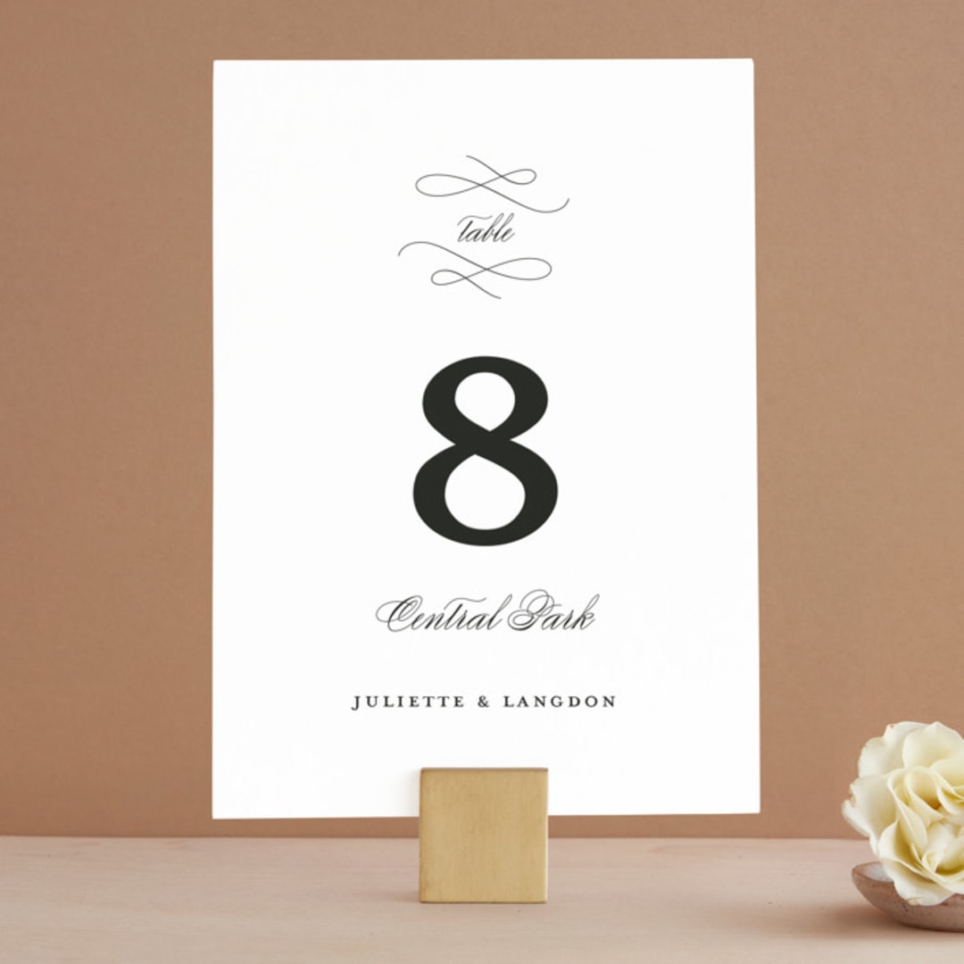 "Beyond Words" - Table Numbers in Snow by Kimberly FitzSimons - Front
