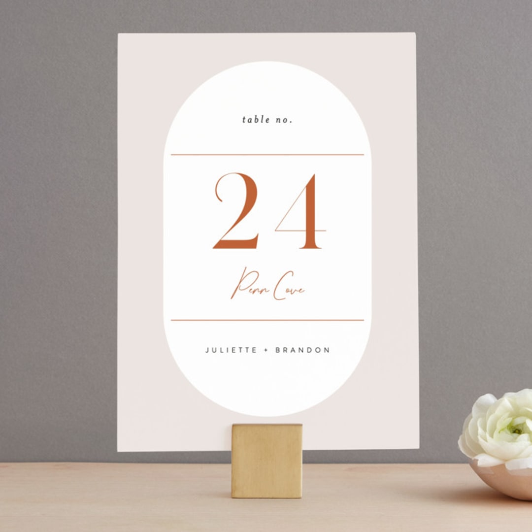 "Center Crest" - Table Numbers in Sweet Potato by Alethea and Ruth - Front