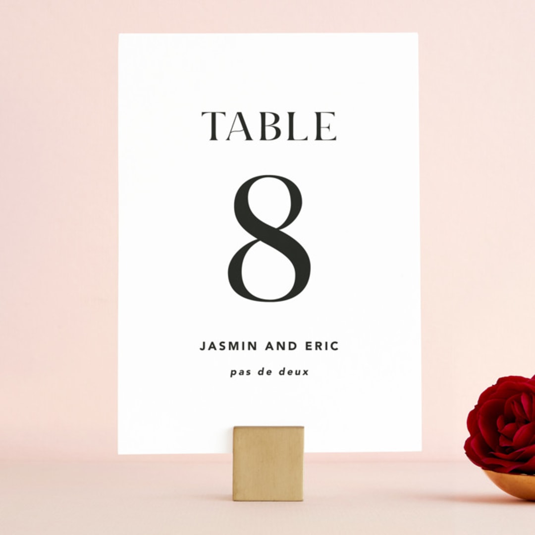 "dance moves" - Table Numbers in Tuxedo by Angela Garrick - Front