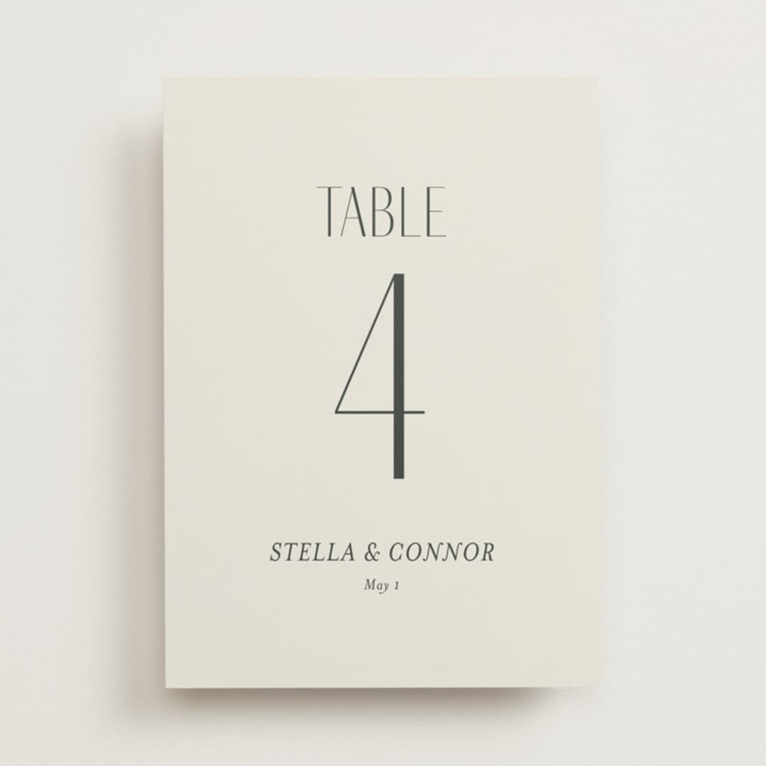 "Unity" - Table Numbers in Porcelain by Jennifer Postorino - Front