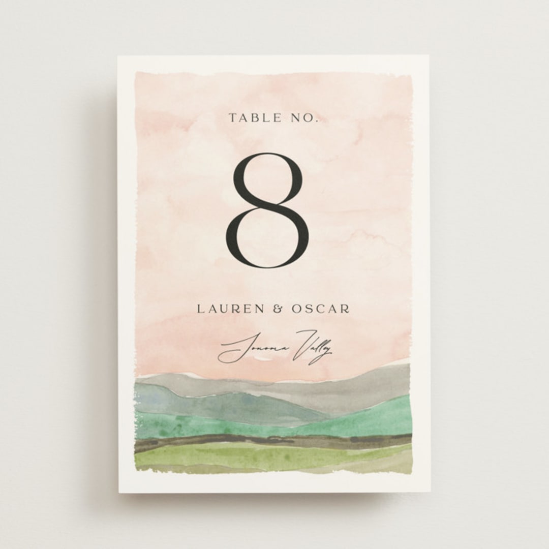 "Countryside" - Table Numbers in Northern by Pixel and Hank - Front