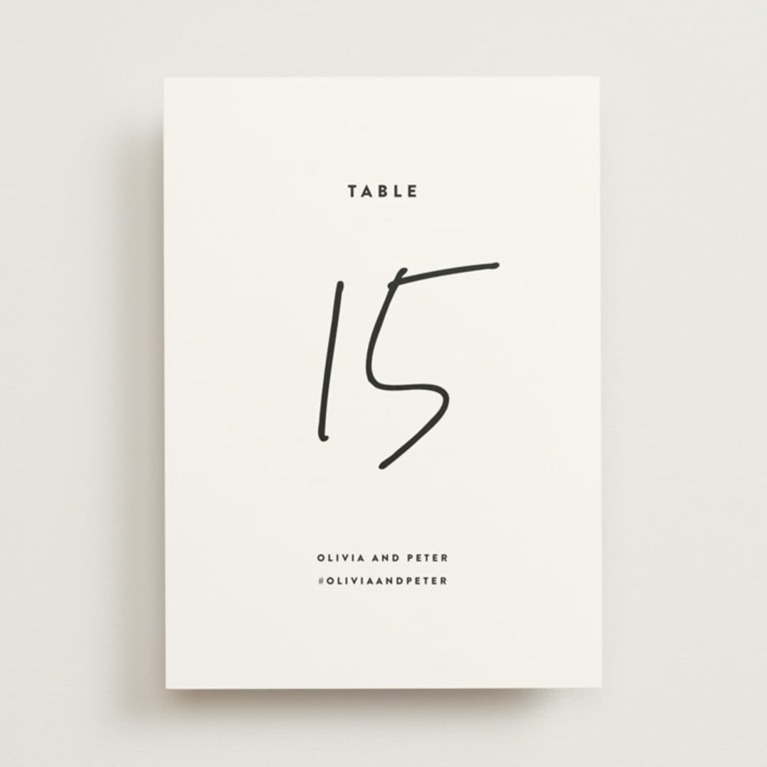 "Signed" - Table Numbers in Cloud by JoAnn Jinks - Front