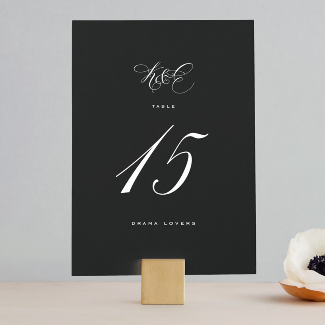 "schiacciata" - Table Numbers in Black Dahlia by chocomocacino - Front