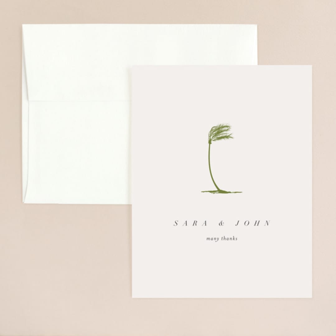 "palmetto" - Wedding Thank You Cards in Palmetto by kelli hall - Front