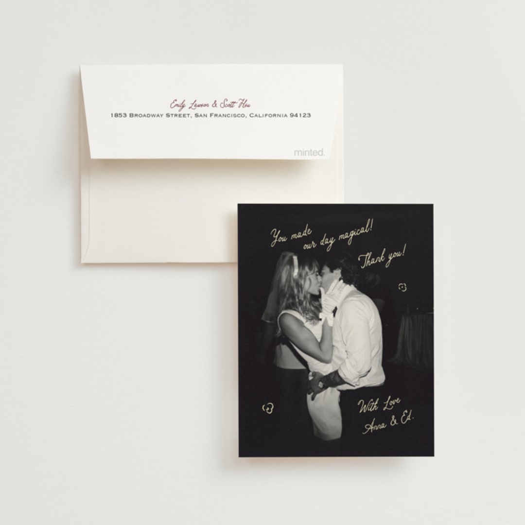"Love Rests in a Garden" - Wedding Thank You Cards in Oat by Helena Vitto - Front