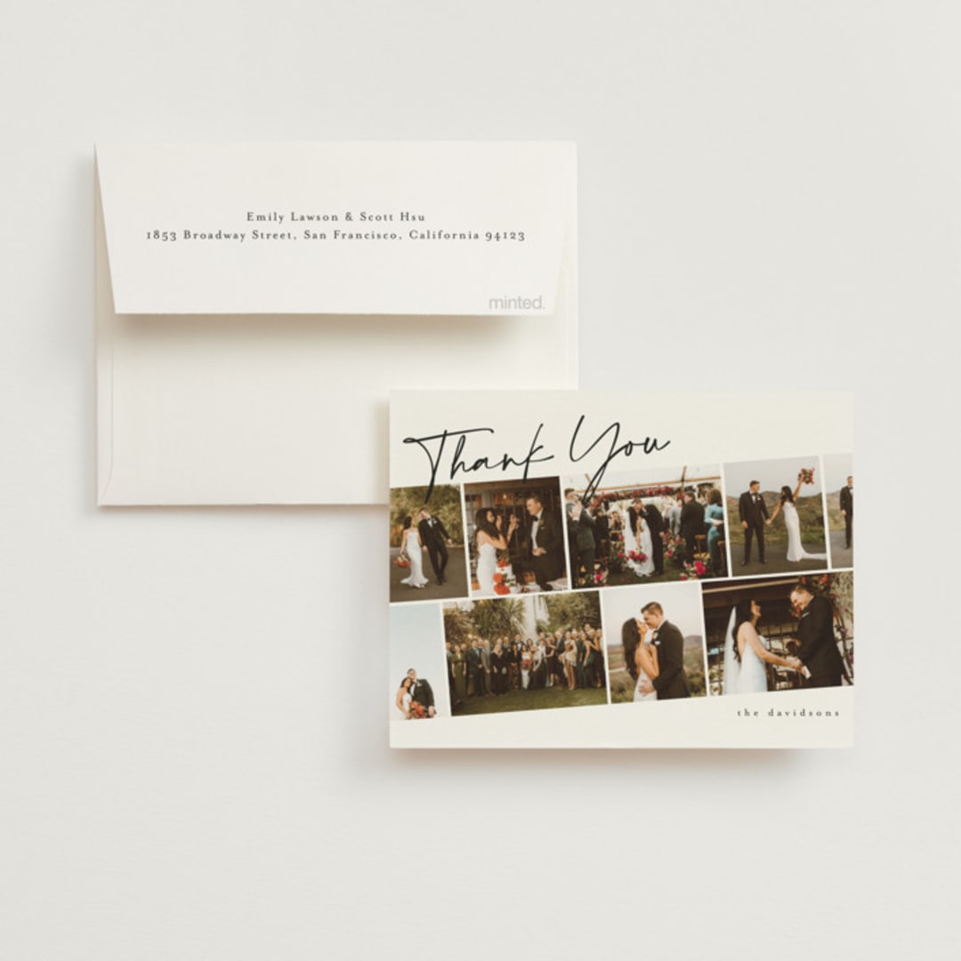 "Highlights" - Wedding Thank You Cards in Snow by Iveta Angelova - Front