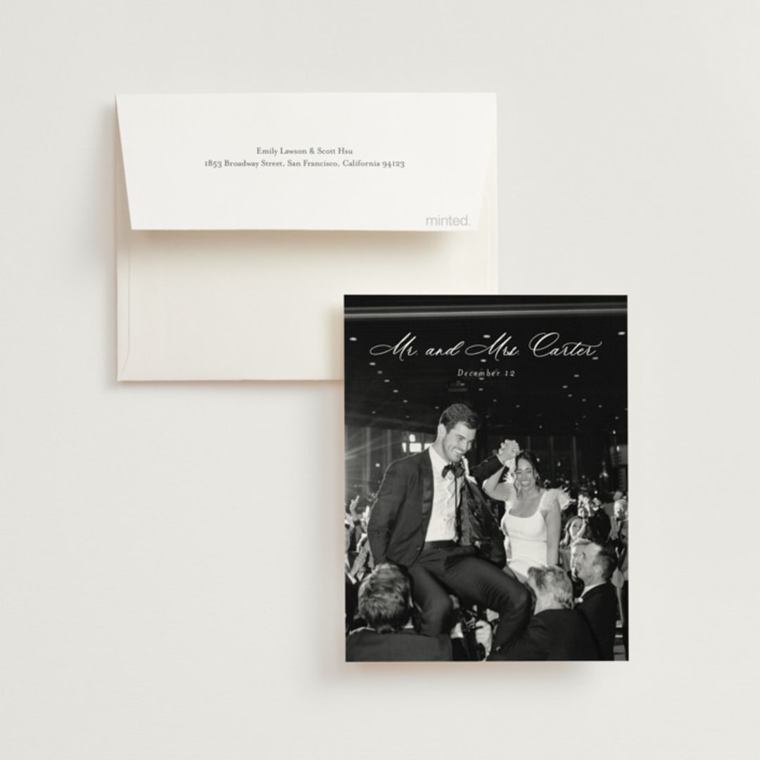"Tranquil" - Wedding Thank You Cards in Sugar by Jessica Williams - Front