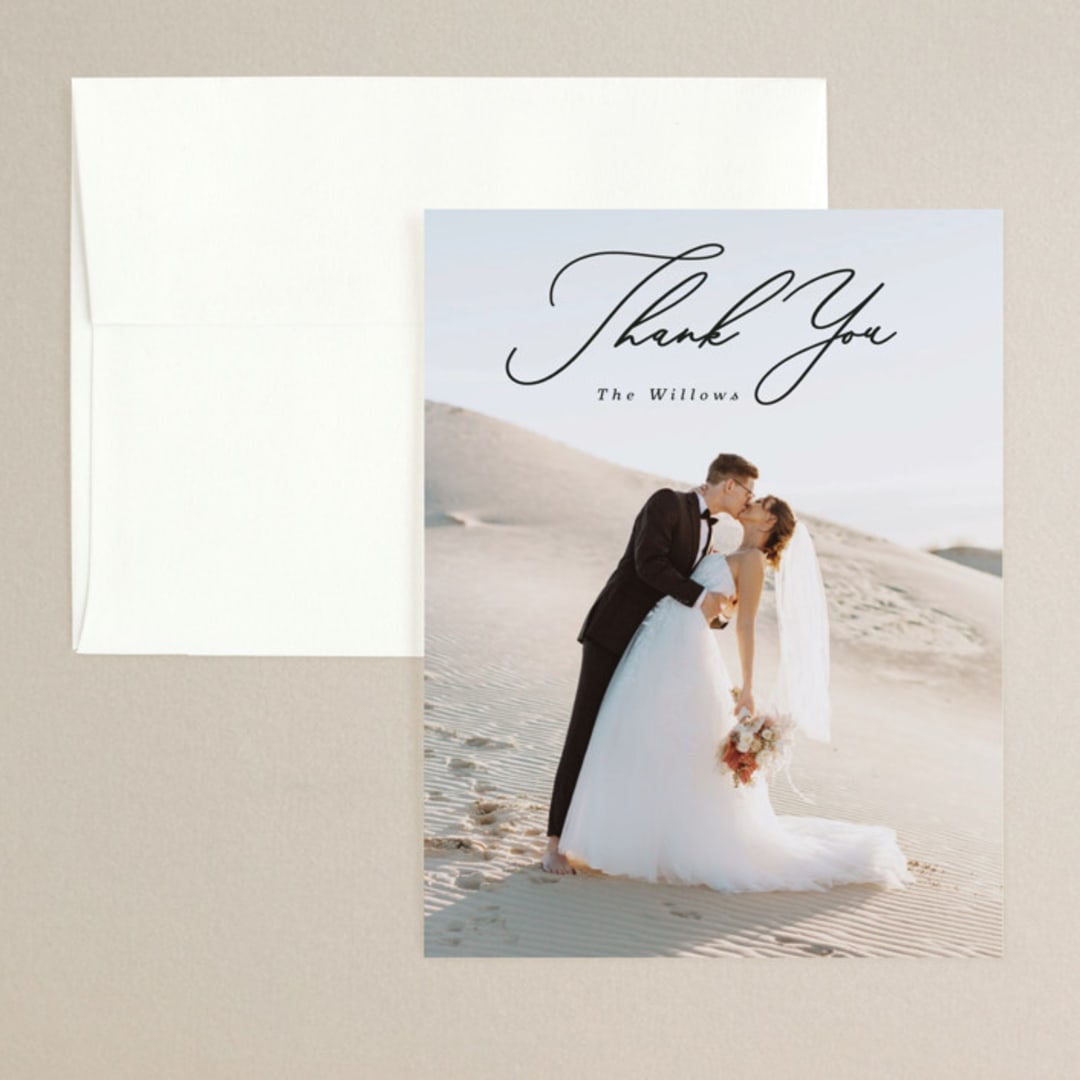 "Ocean Vibes" - Wedding Thank You Cards in Sky by Marina Onoprienko - Front
