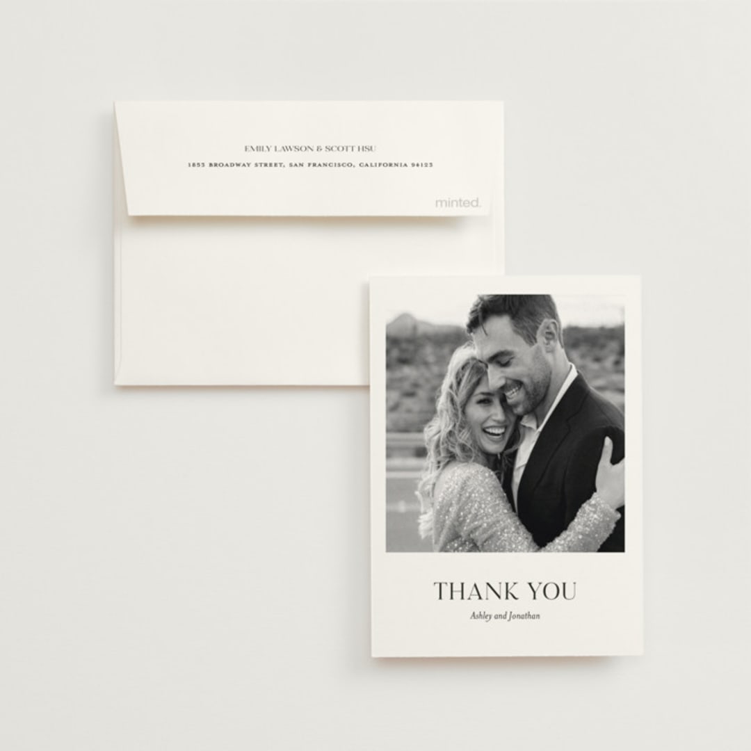 "Have and Hold" - Wedding Thank You Cards in Porcelain by Eric Clegg - Front